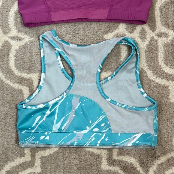 Under Armour & FWD Magenta and Teal Sports Bra Duo, Youth size L - Picture 7 of 8